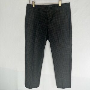 Liverpool Jeans Company Women's Pants Olive & Black Polka Dot Dress Trousers 10